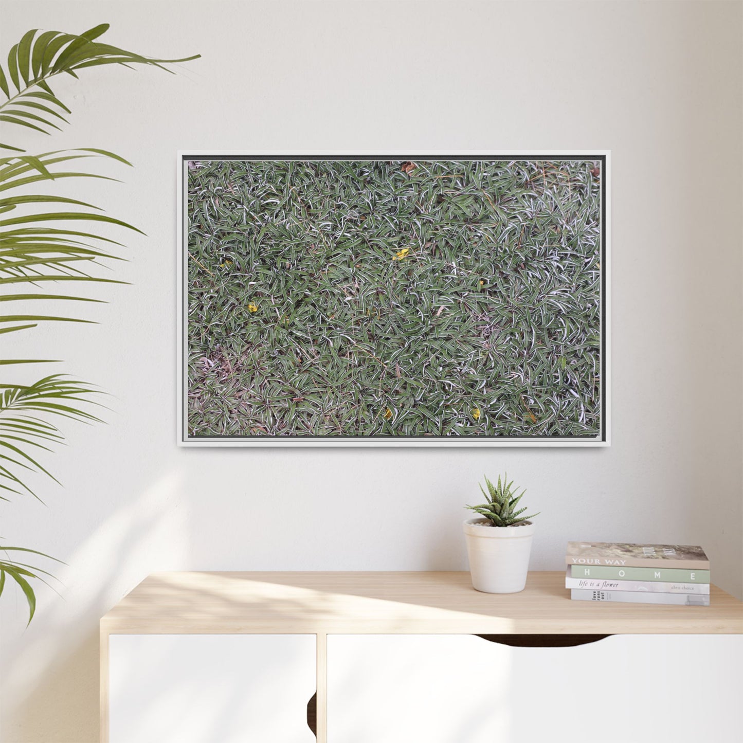 Grassy Texture - Unique Stretched Canvas Wall Art