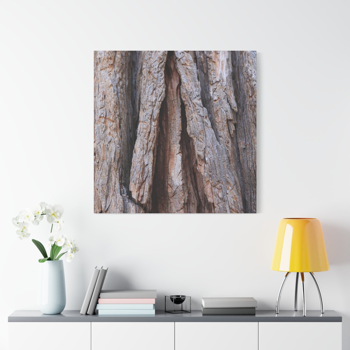 Fractured Skin of Time - Unique Frameless Canvas Wall Art