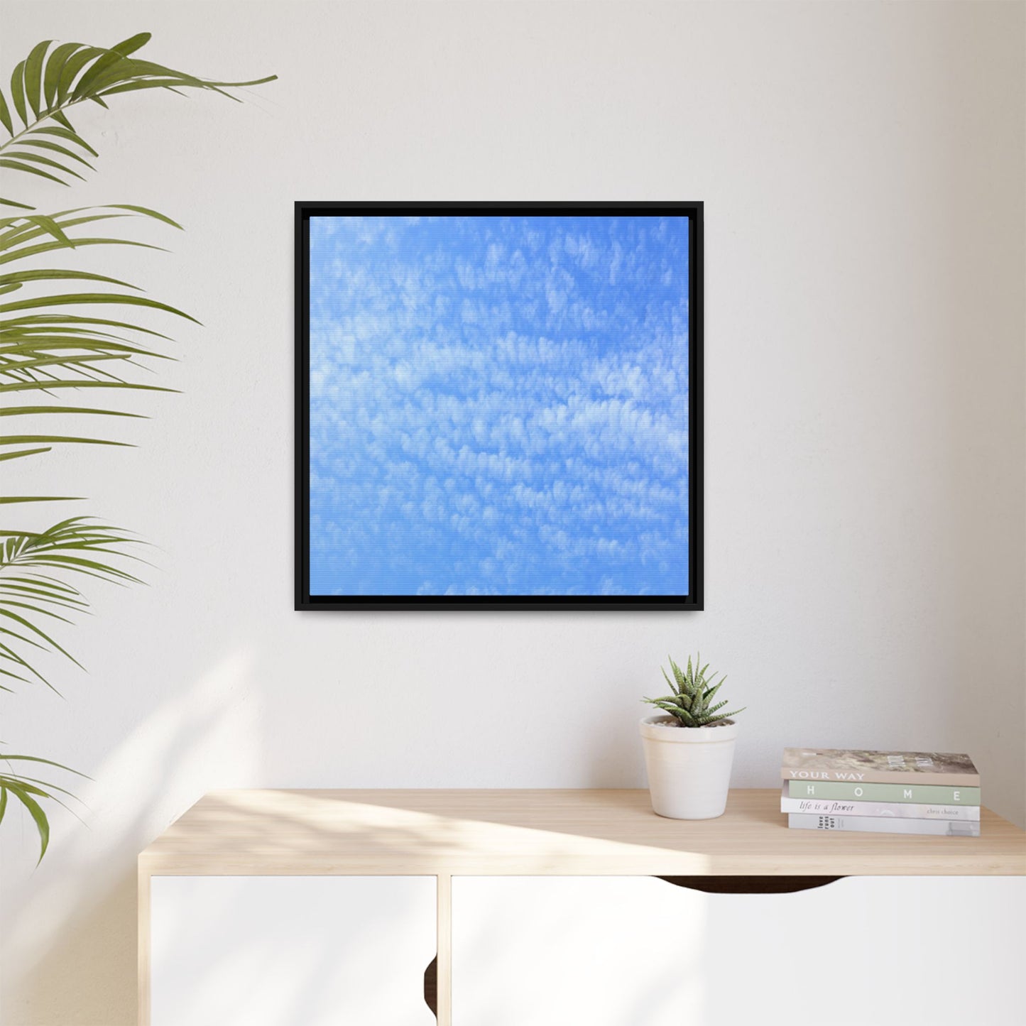 Wispy Blue Dreams - Unique Stretched Canvas Wall Art
