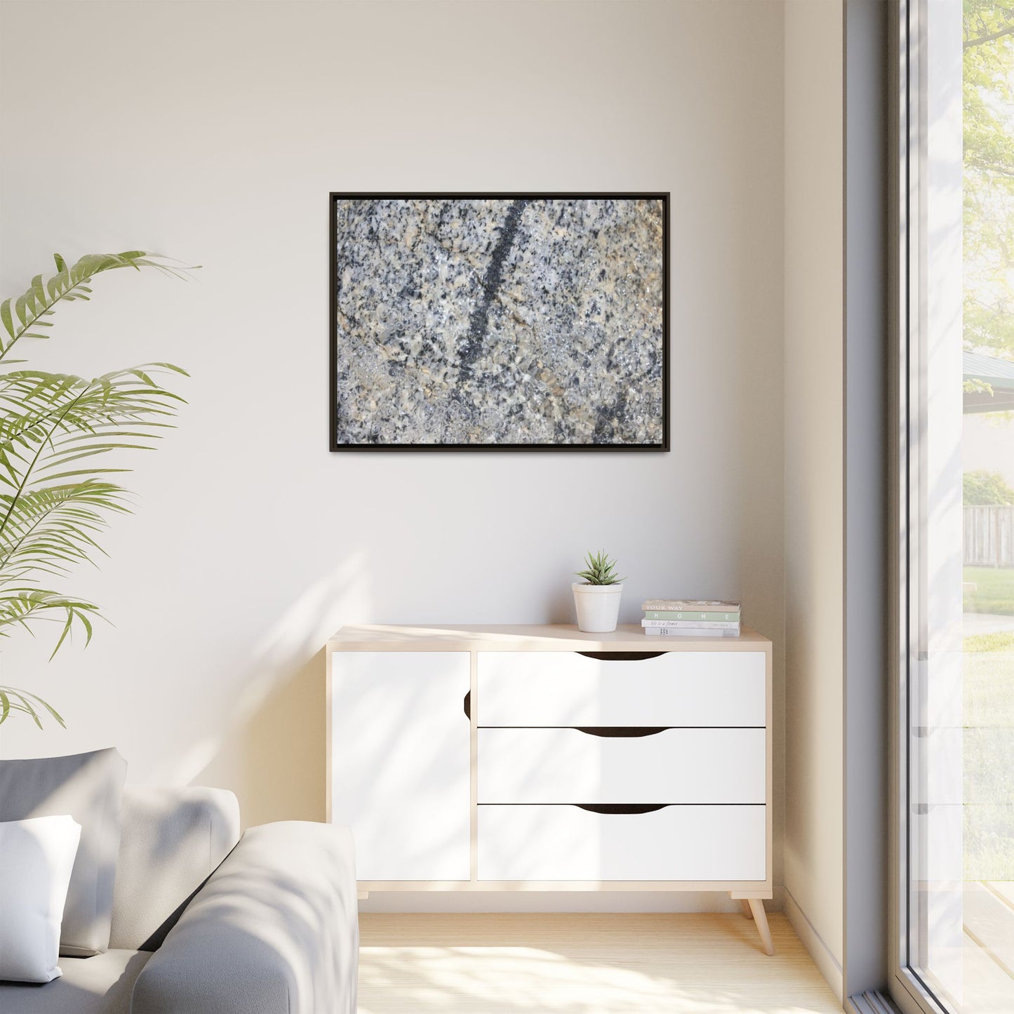 Granite Bubbles - Unique Stretched Canvas Wall Art