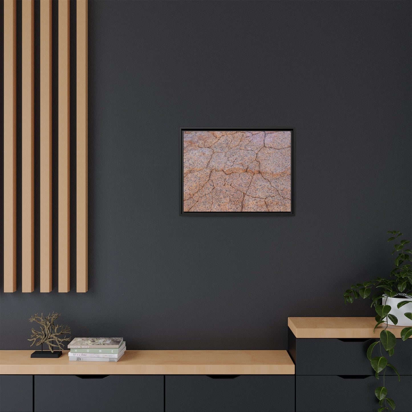 Fragmented Earth - Unique Stretched Canvas Wall Art