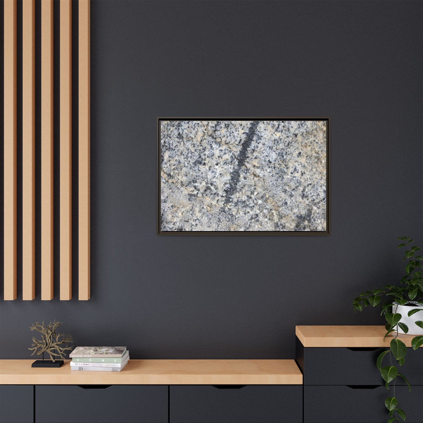 Granite Bubbles - Unique Stretched Canvas Wall Art