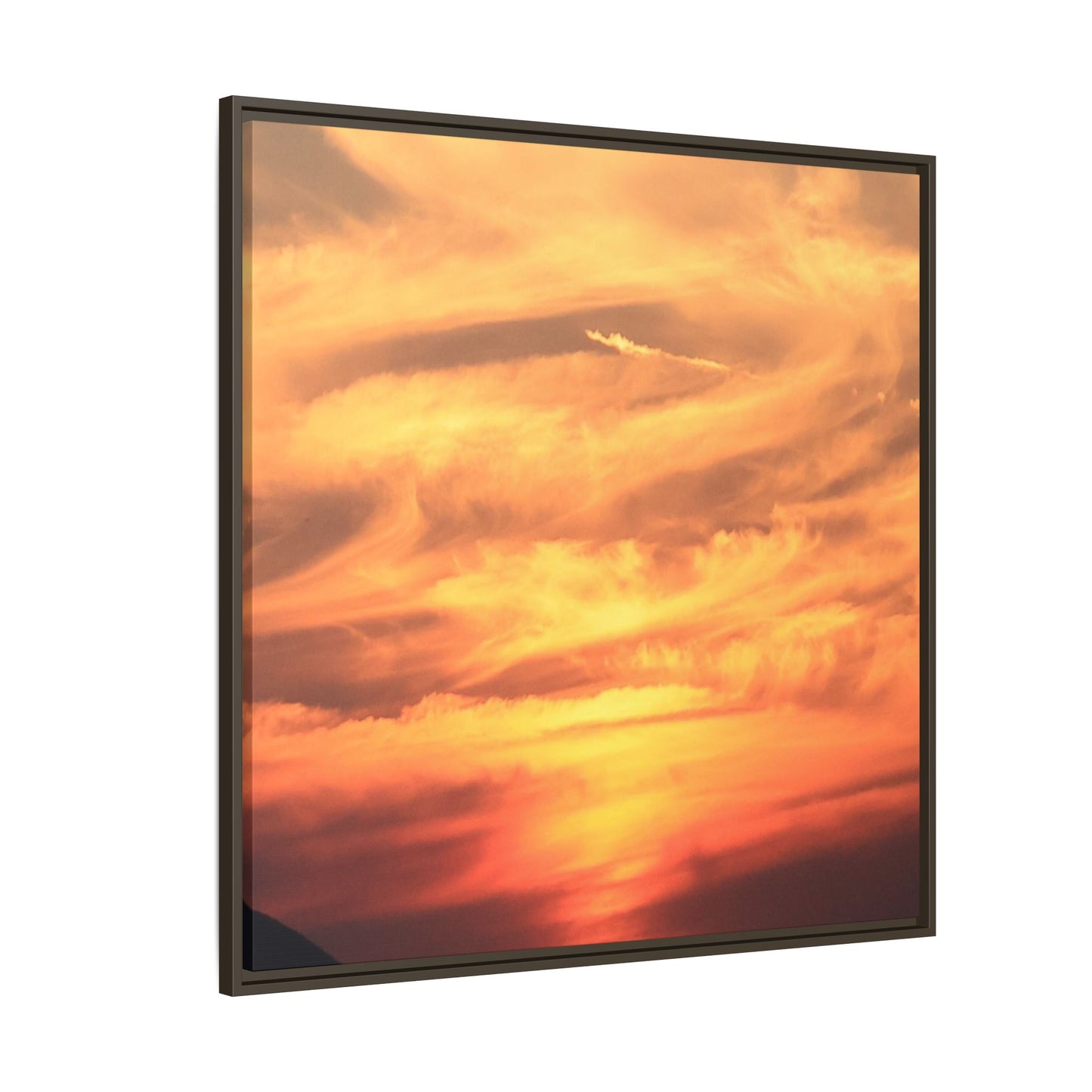 Burning Skies - Unique Stretched Canvas Wall Art