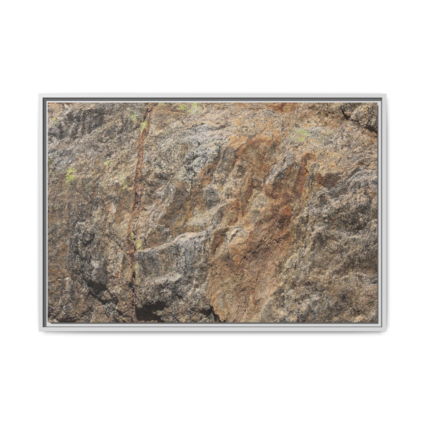 Weathered Rock Formation - Unique Stretched Canvas Wall Art