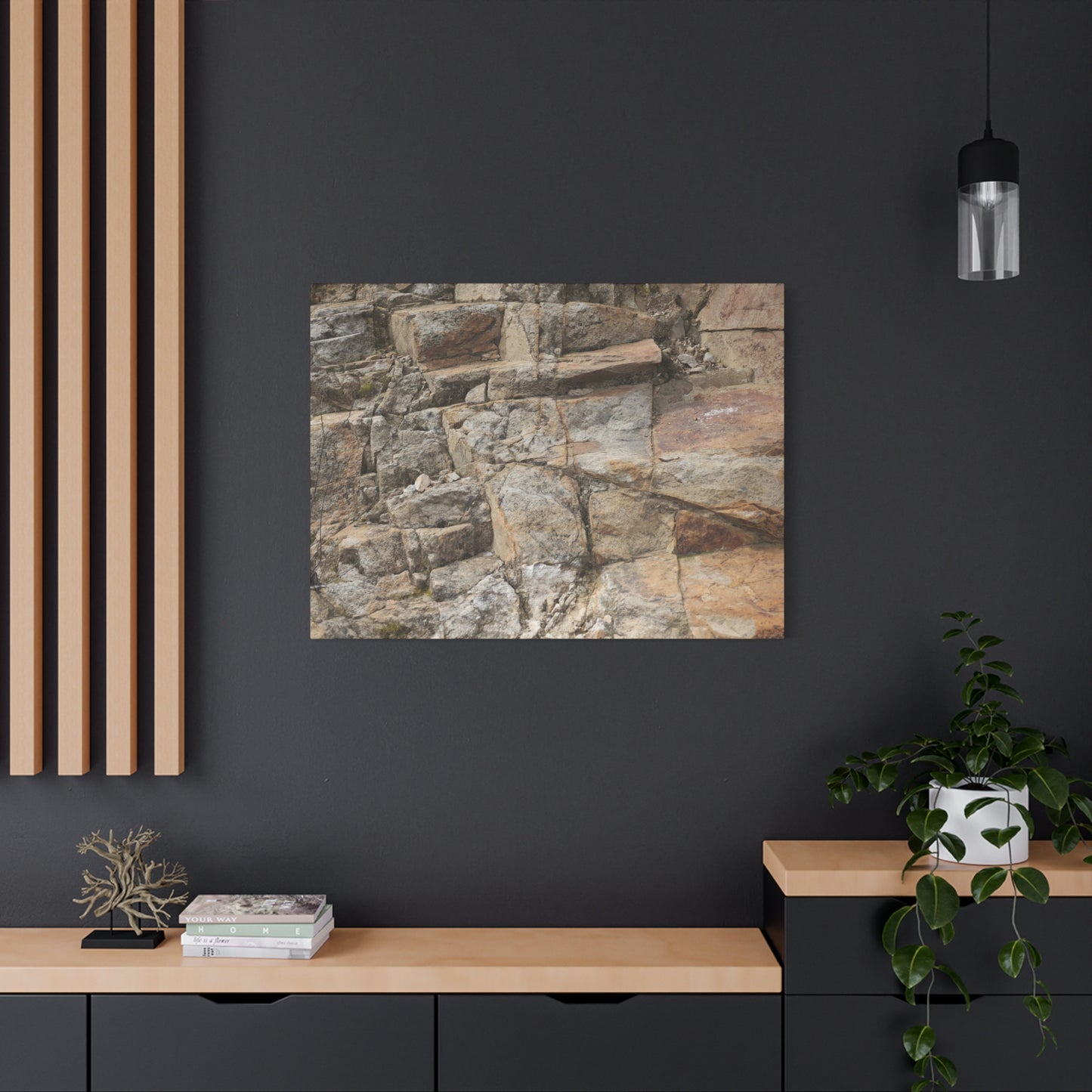 Stone Memories - Unique Frameless Canvas Wall Art
