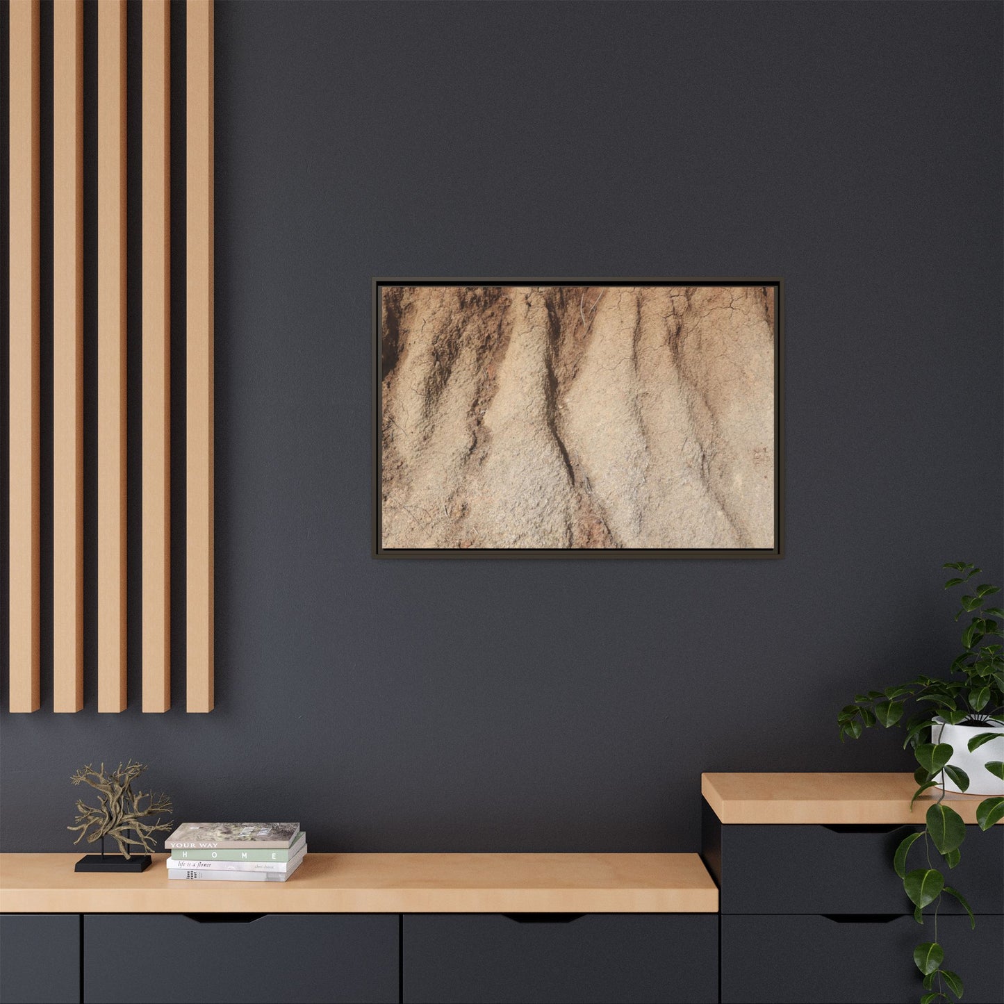Eroded Canyon Walls - Unique Stretched Canvas Wall Art