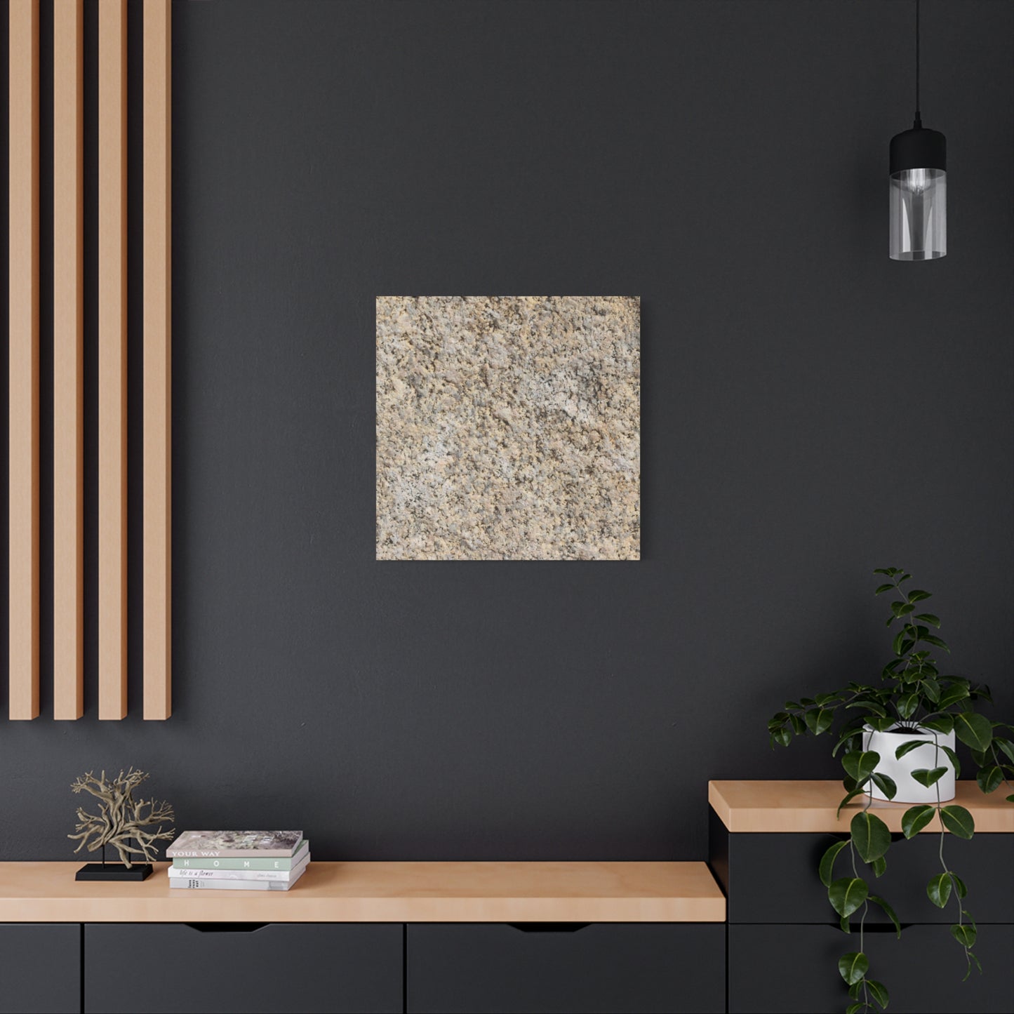 Granular Echoes - Unique Frameless Canvas Wall Art