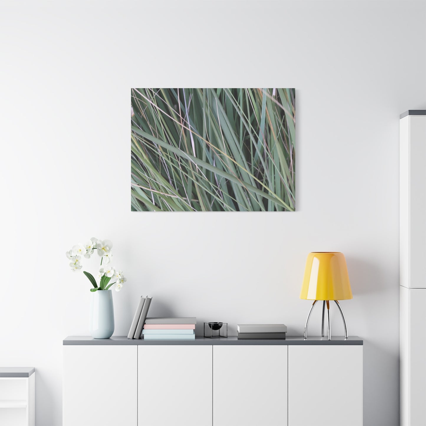 Whispers of Green - Unique Frameless Canvas Wall Art