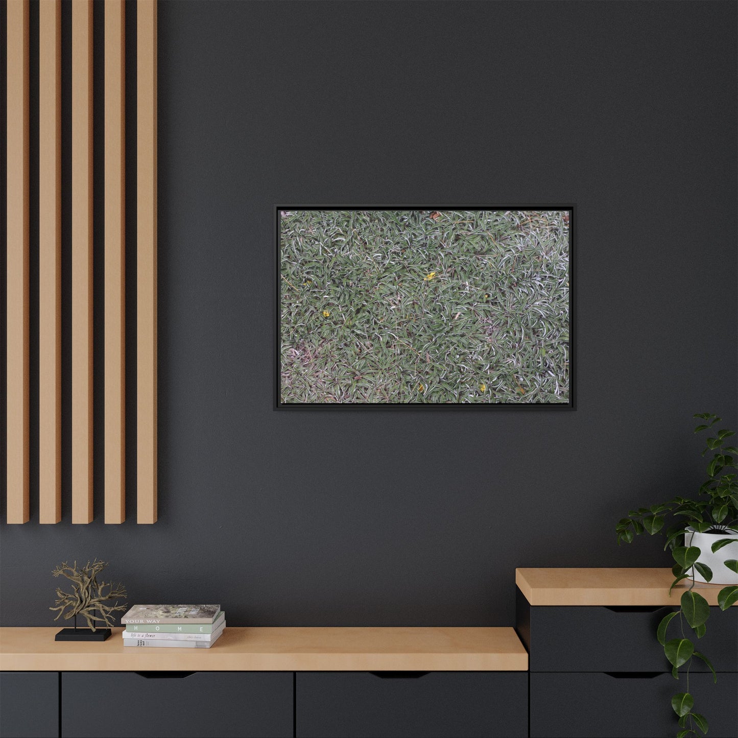 Grassy Texture - Unique Stretched Canvas Wall Art