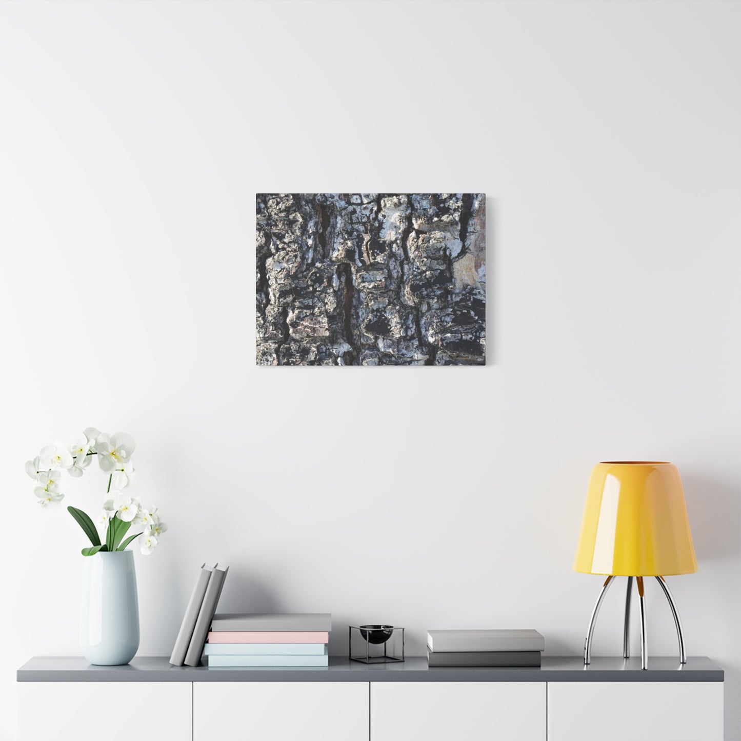 Textured Whispers of the Ancient Tree - Unique Frameless Canvas Wall Art