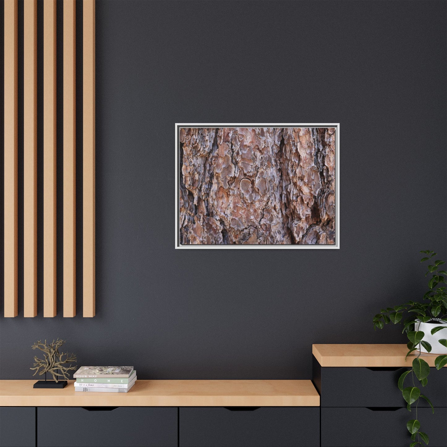 Woody Layers - Unique Stretched Canvas Wall Art