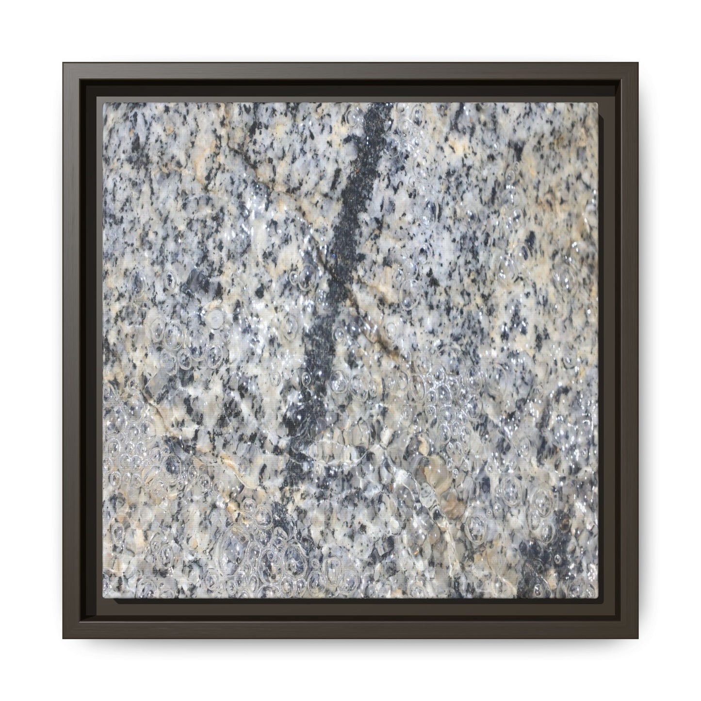 Granite Bubbles - Unique Stretched Canvas Wall Art