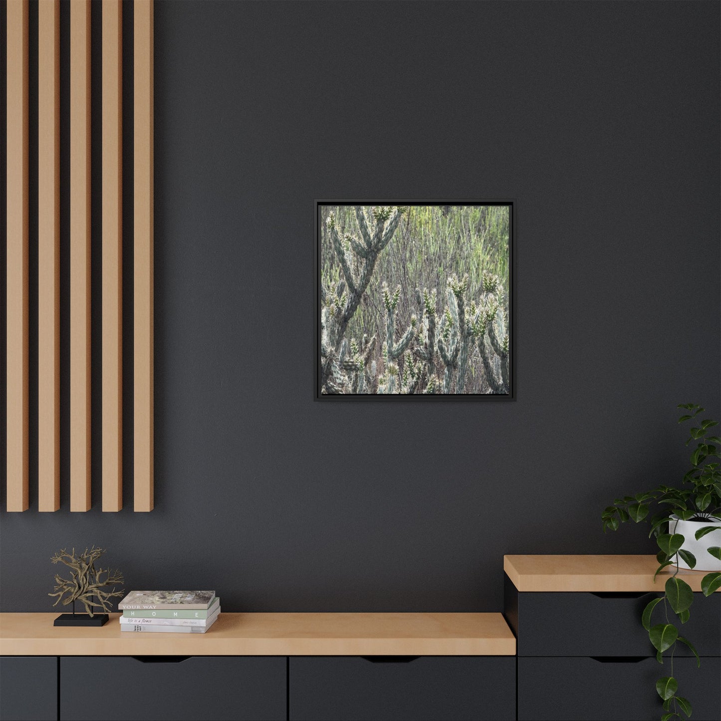 Prickly Paradise - Unique Stretched Canvas Wall Art