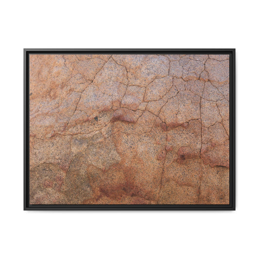 Russet Fissures - Unique Stretched Canvas Wall Art - Art By Earth