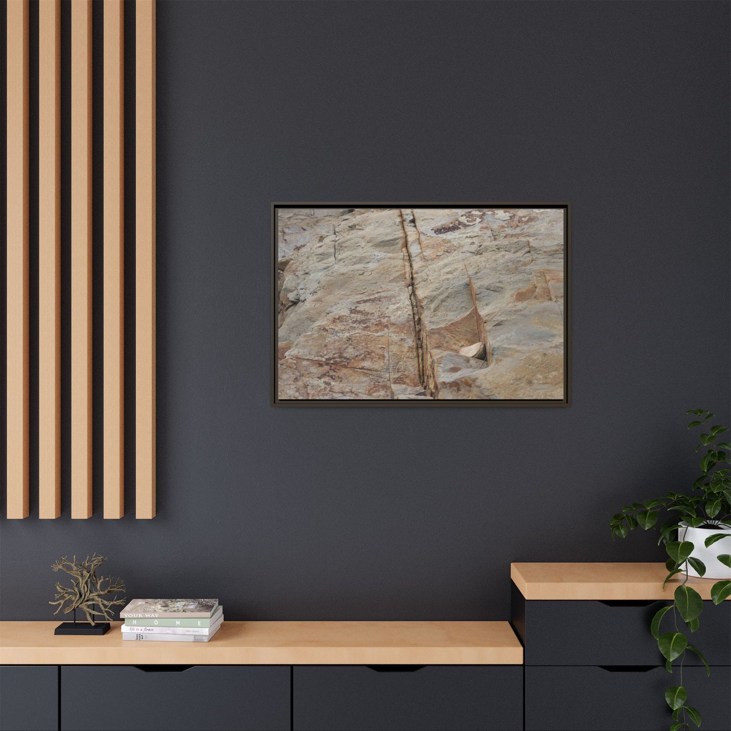 Sedimentary Symphony - Unique Stretched Canvas Wall Art