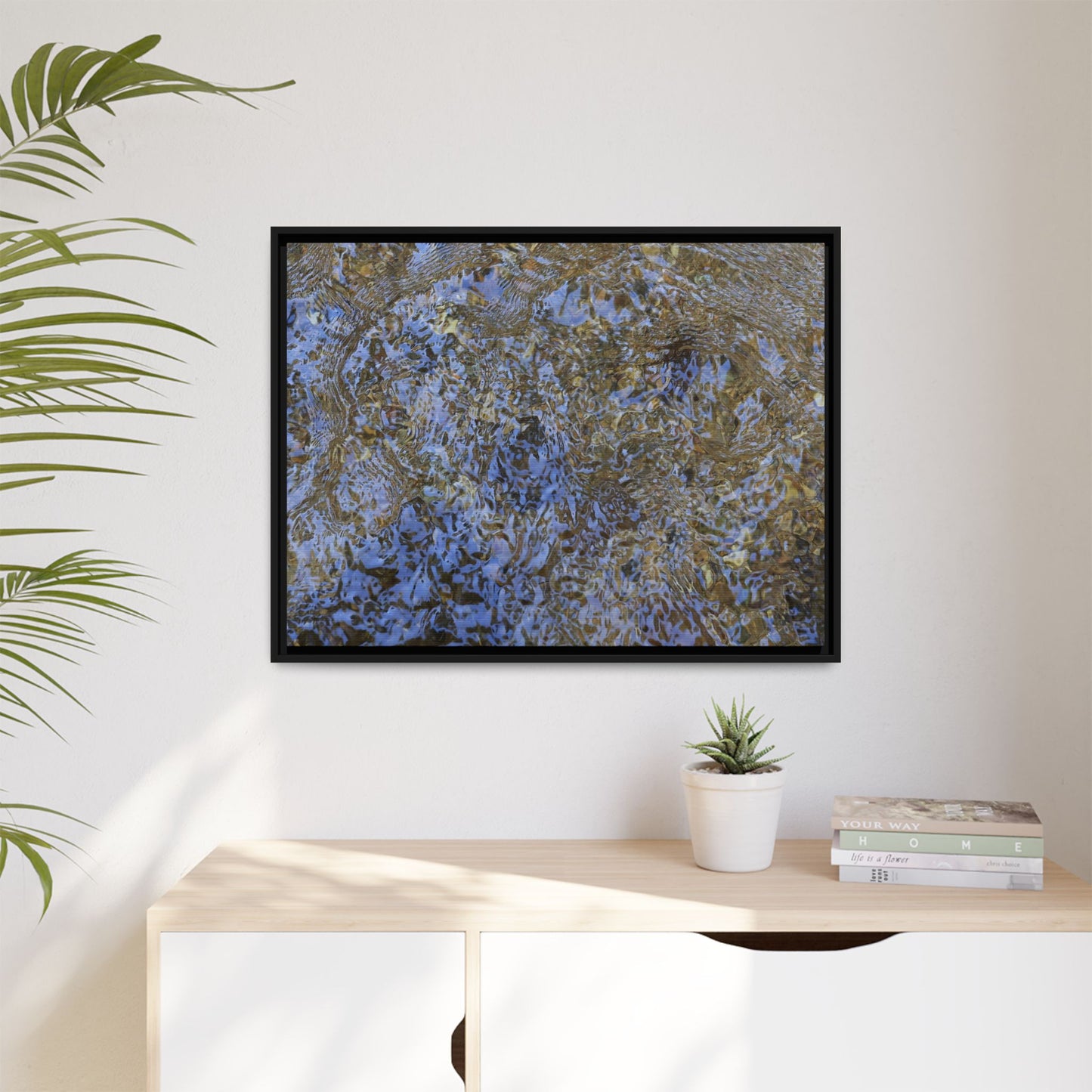 Aquatic Reflections - Unique Stretched Canvas Wall Art