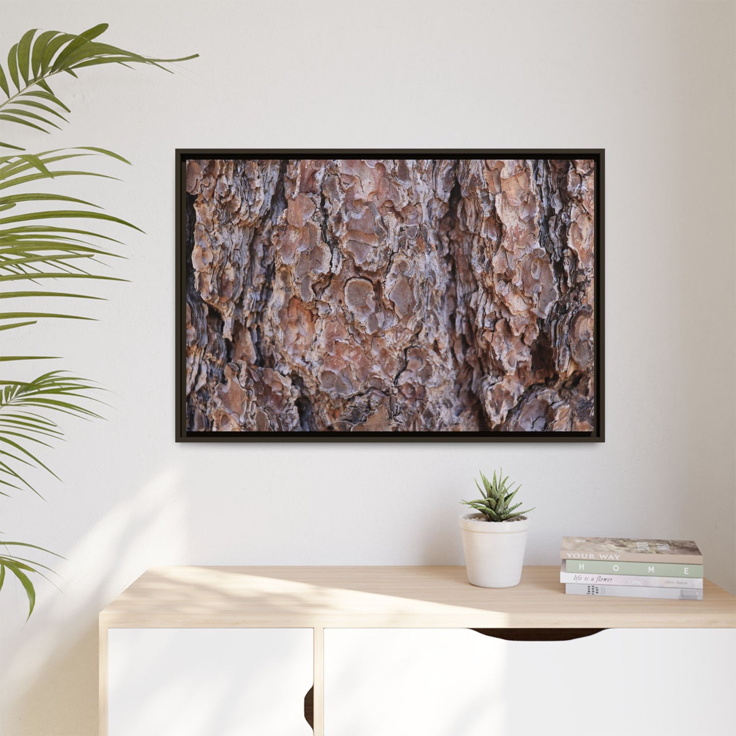 Woody Layers - Unique Stretched Canvas Wall Art