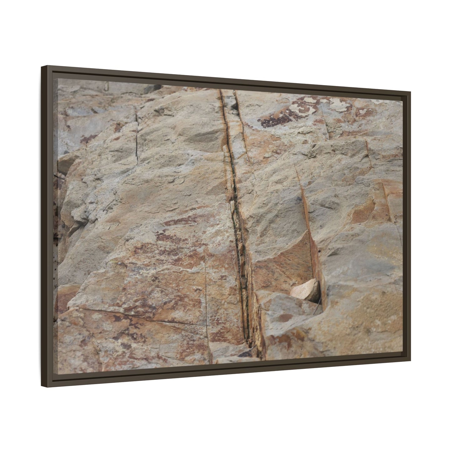 Sedimentary Symphony - Unique Stretched Canvas Wall Art