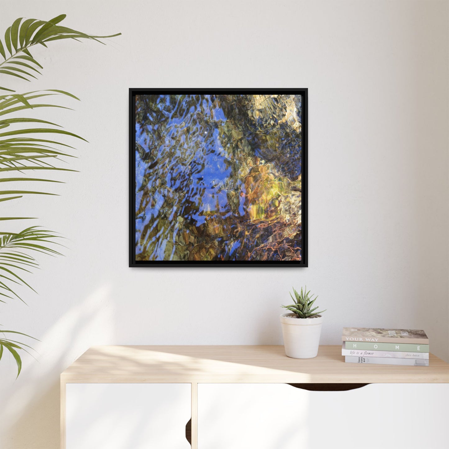 Watery Kaleidoscope - Unique Stretched Canvas Wall Art
