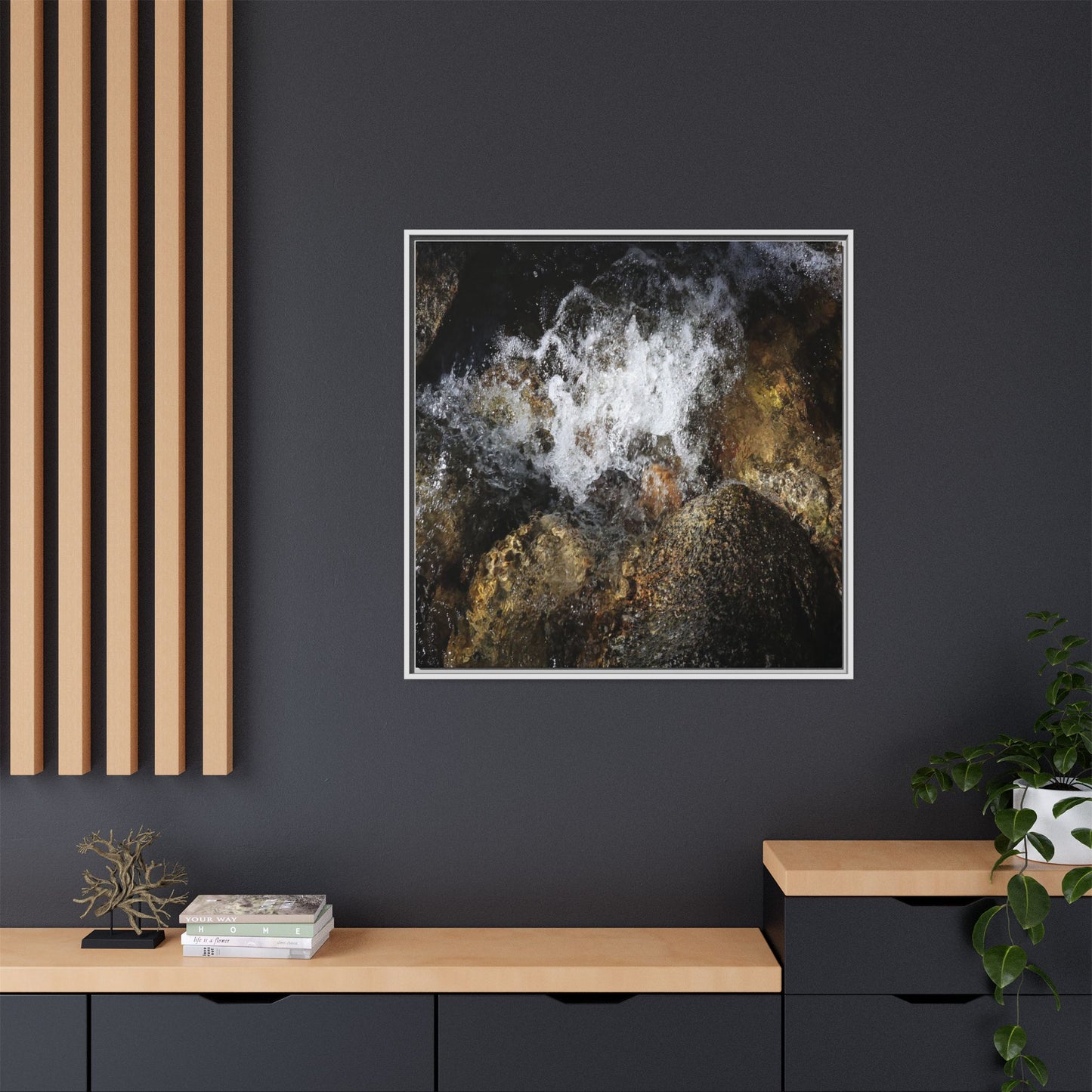 Cascading Momentum - Unique Stretched Canvas Wall Art