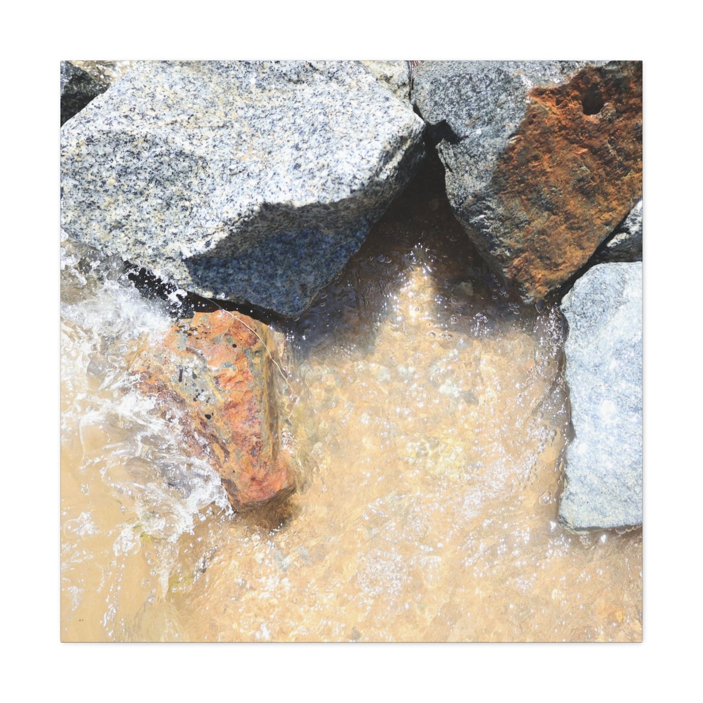 Rocky Embrace - Unique Frameless Canvas Wall Art
