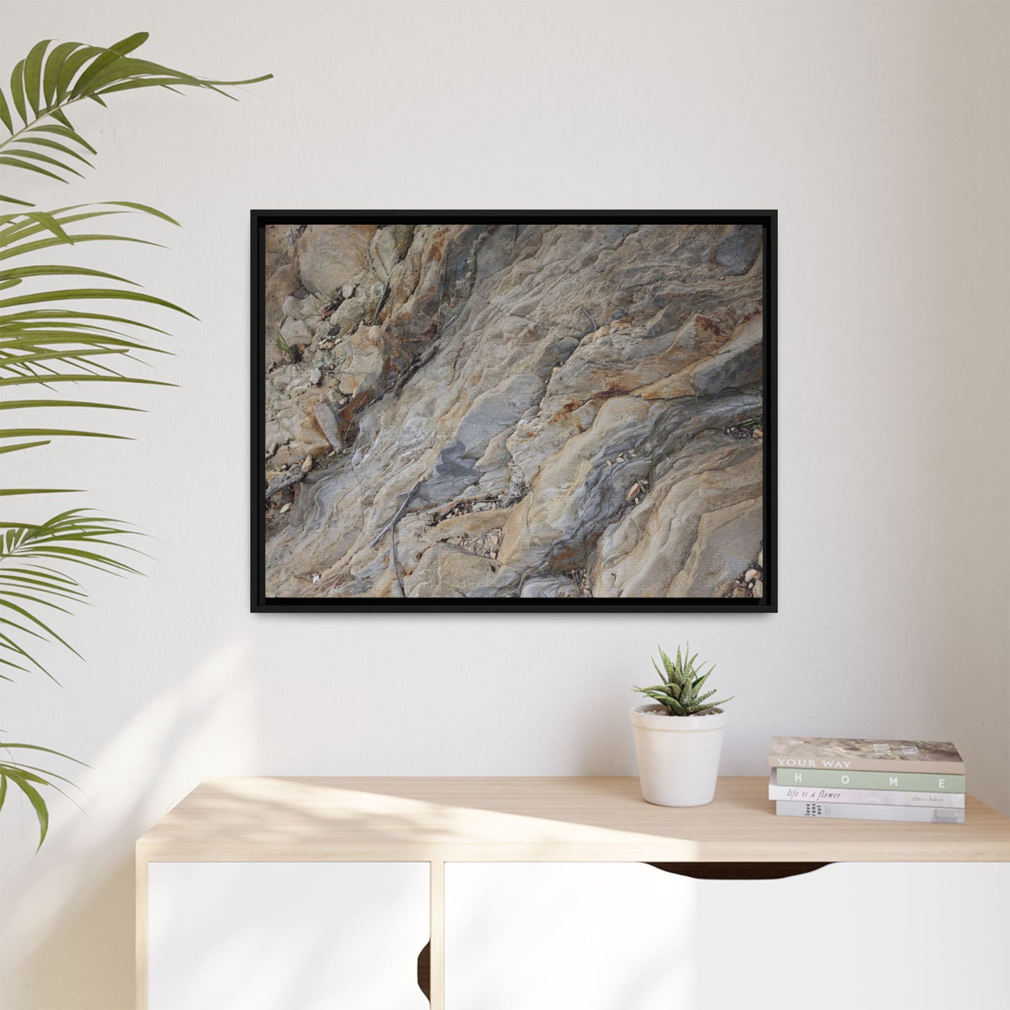 Layers of Earth's History - Unique Stretched Canvas Wall Art