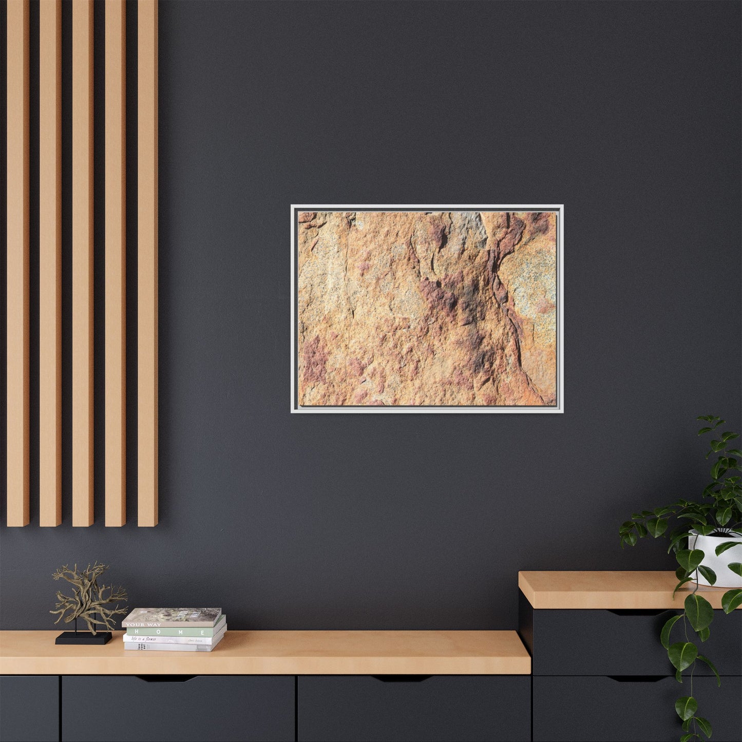 Fractal Stone - Unique Stretched Canvas Wall Art