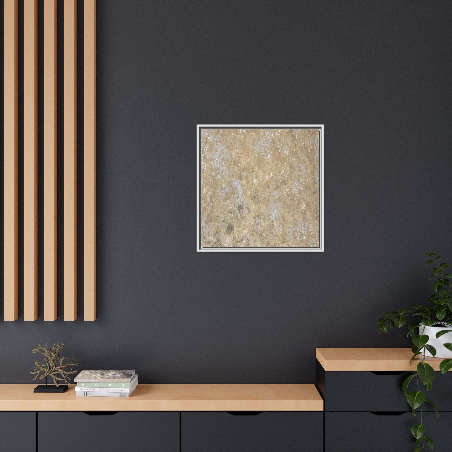 Bubbling Sand - Unique Stretched Canvas Wall Art