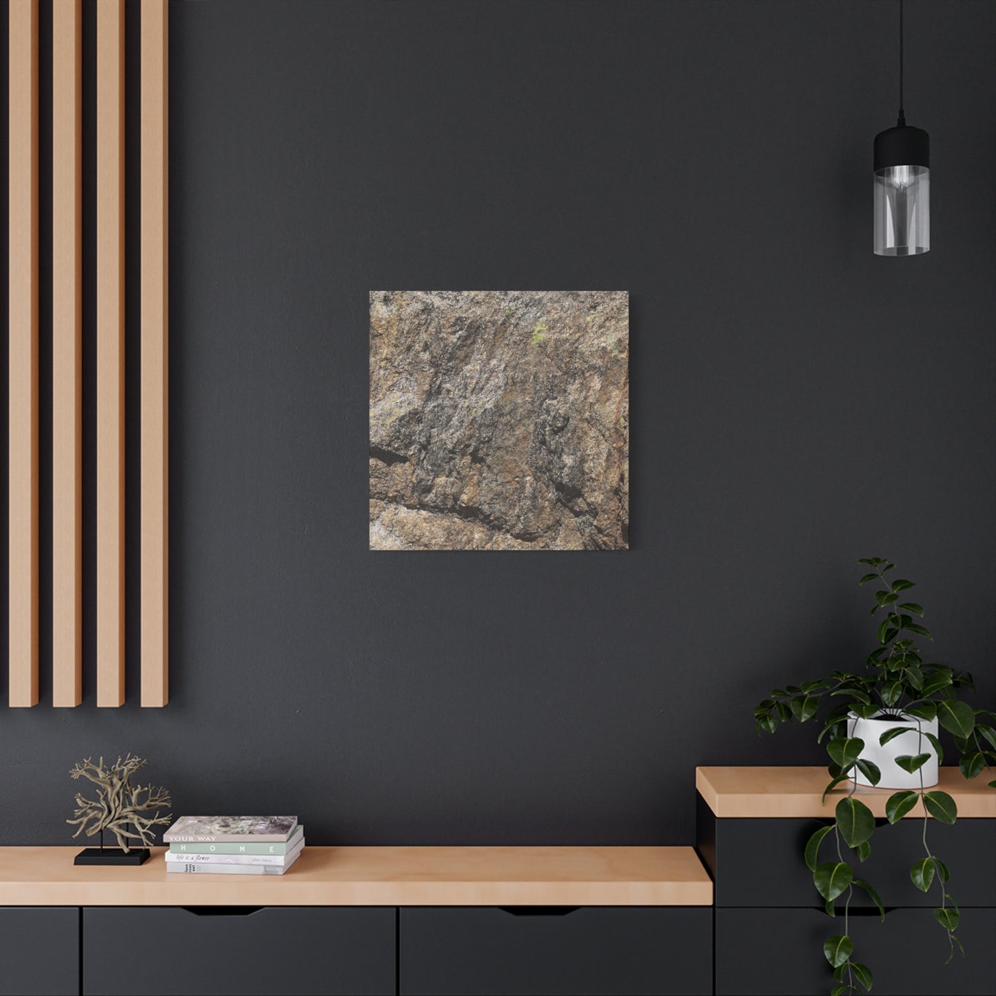 Weathered Stone Secrets - Unique Frameless Canvas Wall Art