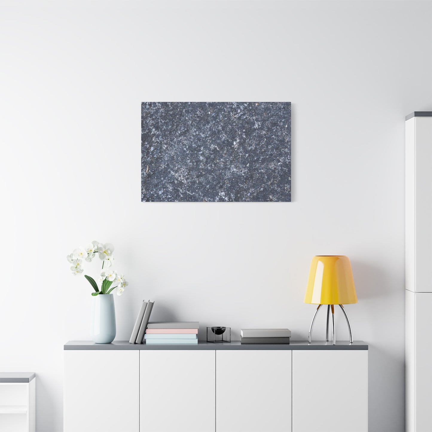 Frozen Whispers of Stone - Unique Frameless Canvas Wall Art