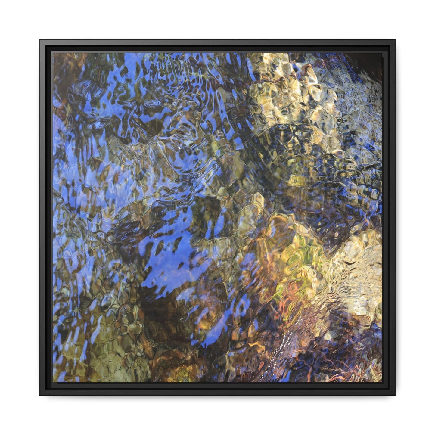 Aquatic Kaleidoscope - Unique Stretched Canvas Wall Art