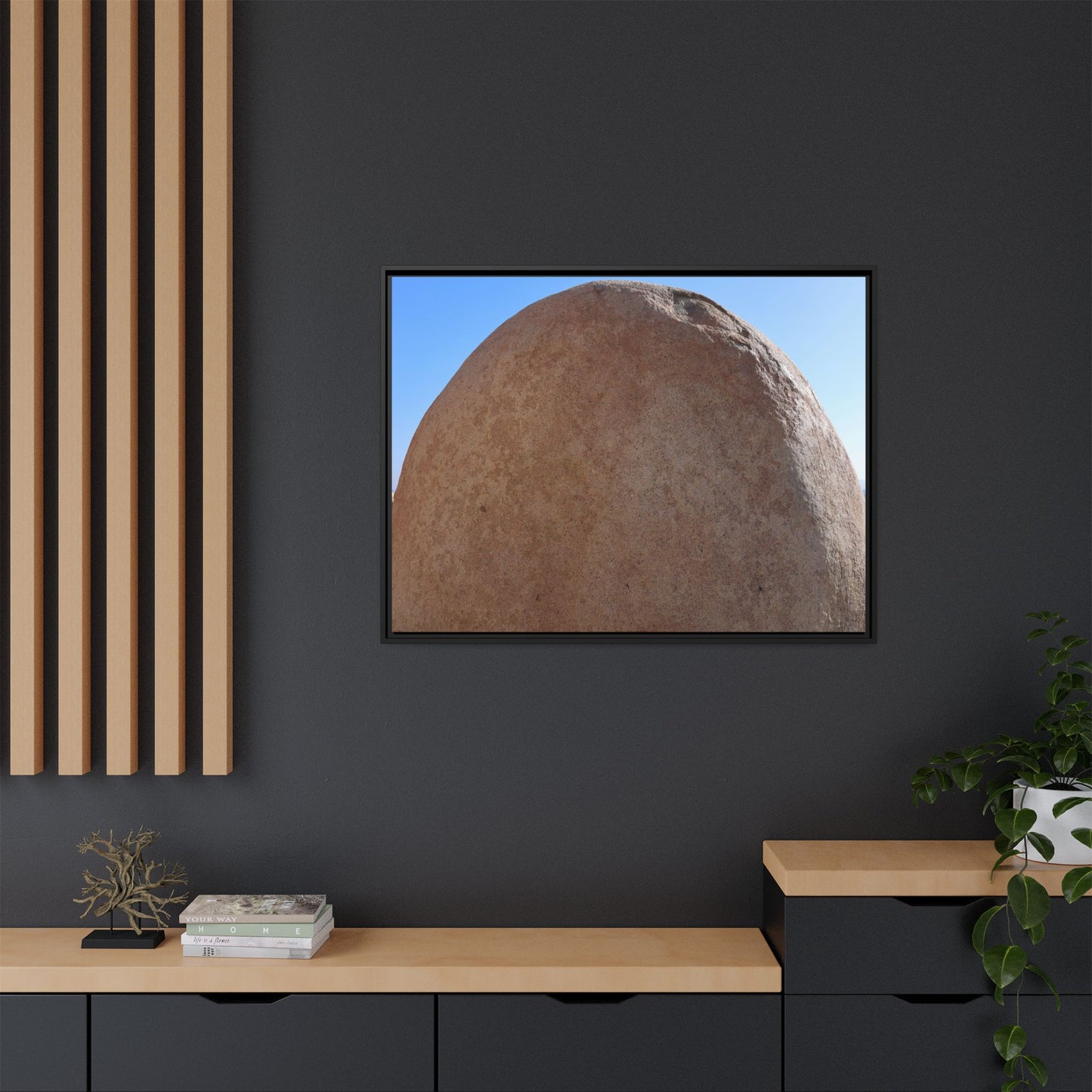 Stone Sphere - Unique Stretched Canvas Wall Art