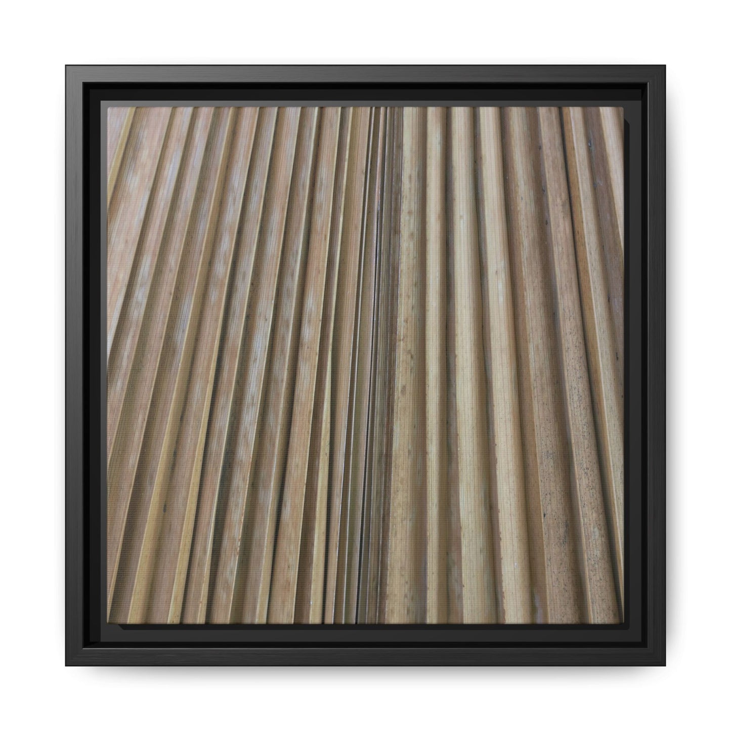Wooden Whispers - Unique Stretched Canvas Wall Art