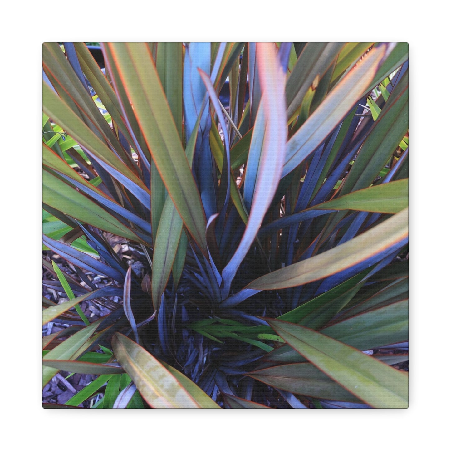 Twisted Blades of Verdant Symphony - Unique Frameless Canvas Wall Art