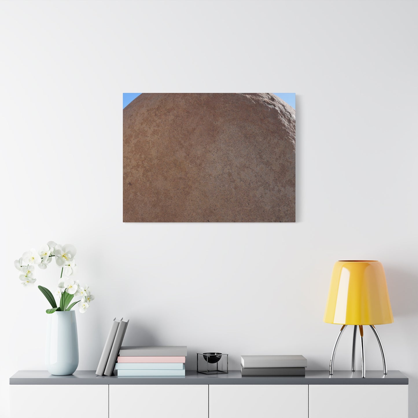 Stone Sphere of Silence - Unique Frameless Canvas Wall Art