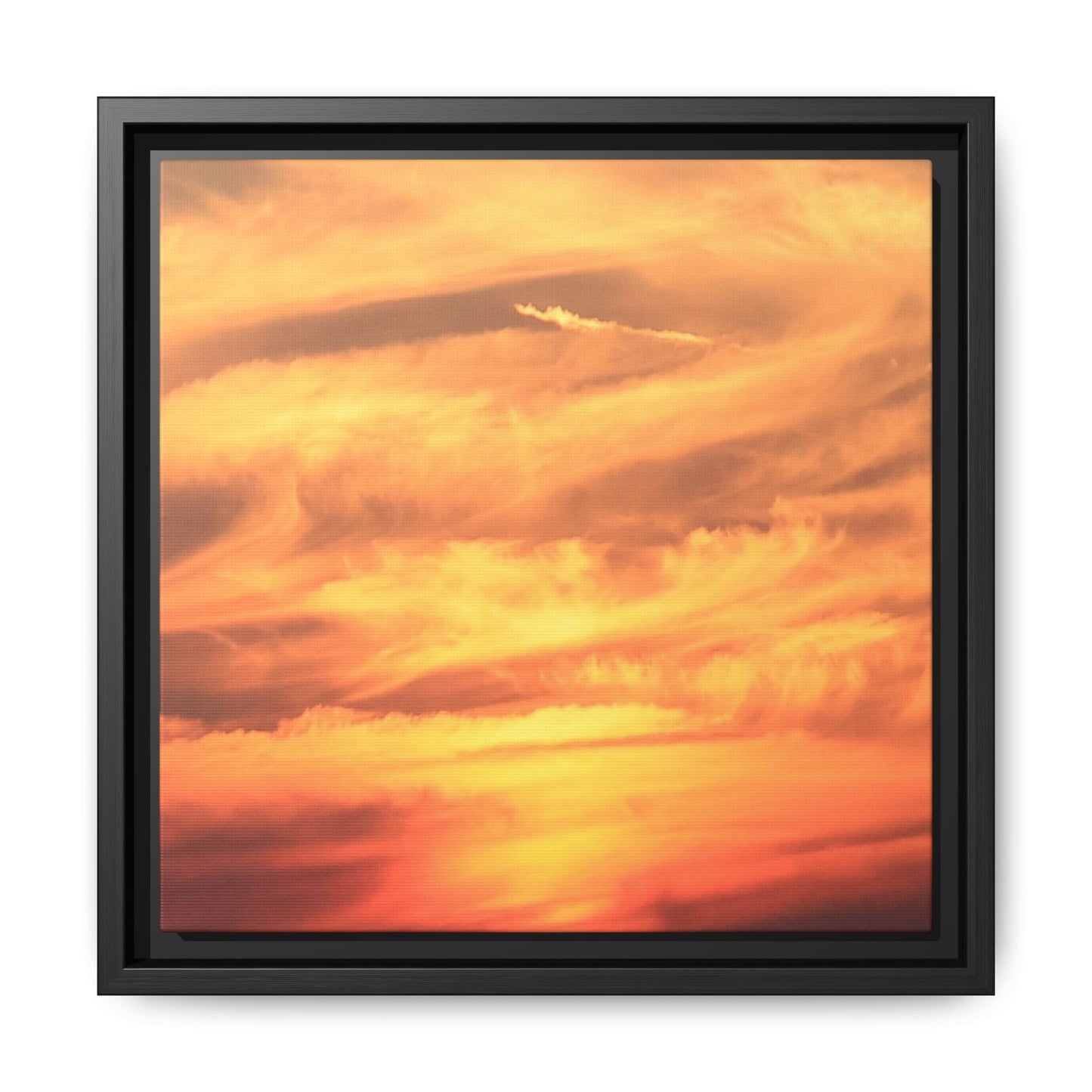 Burning Skies - Unique Stretched Canvas Wall Art