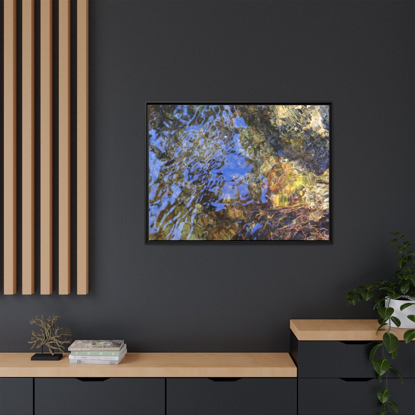 Watery Kaleidoscope - Unique Stretched Canvas Wall Art
