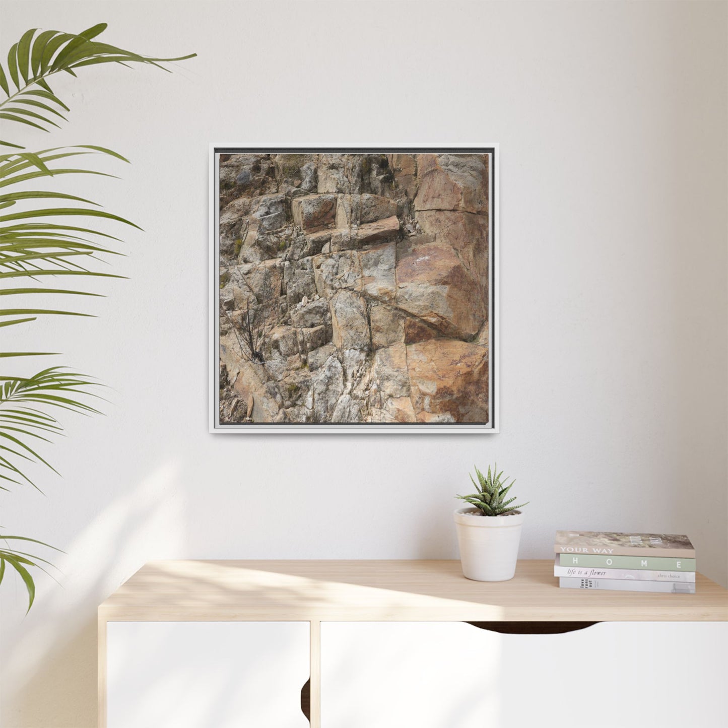 Sandstone Symphony - Unique Stretched Canvas Wall Art