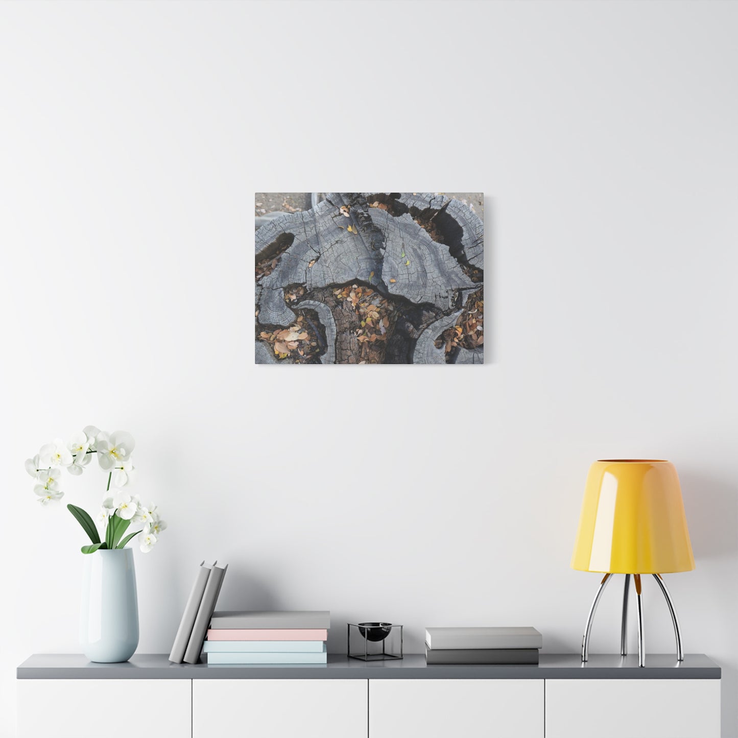 Weathered Woodland Whispers - Unique Frameless Canvas Wall Art