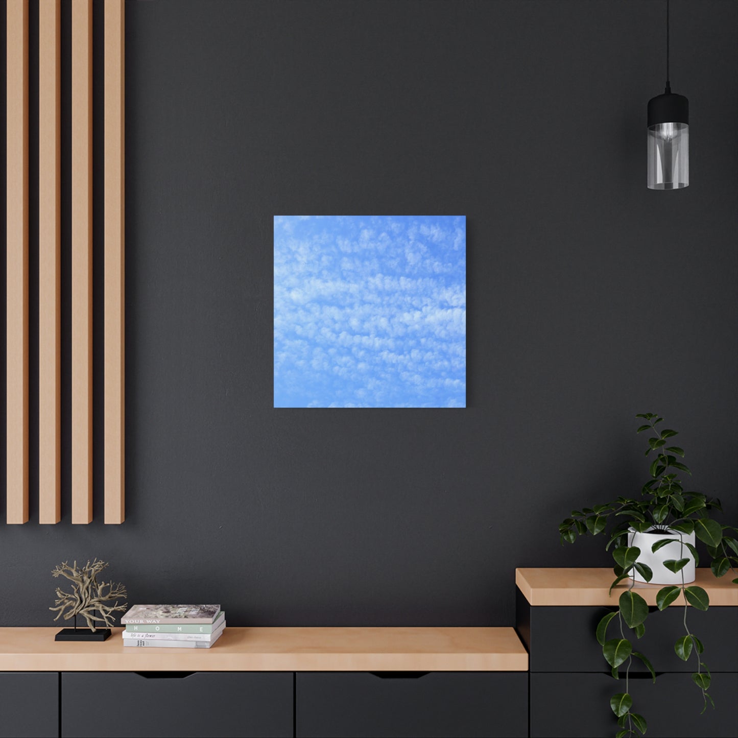 Clouded Reverie - Unique Frameless Canvas Wall Art