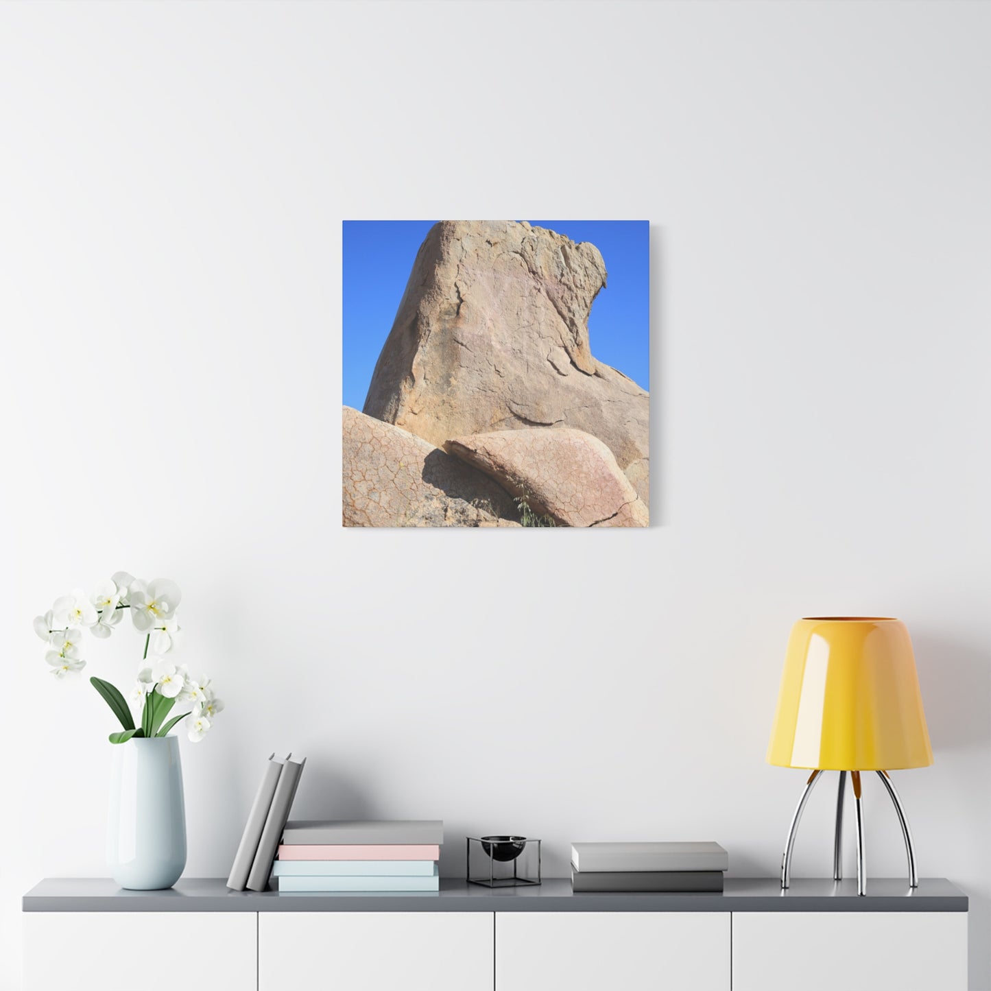 Boulder's Embrace - Unique Frameless Canvas Wall Art