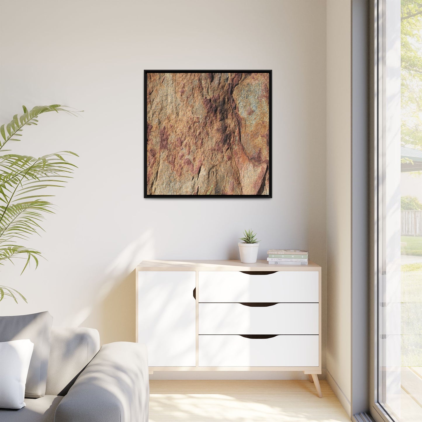 Russet Stone - Unique Stretched Canvas Wall Art