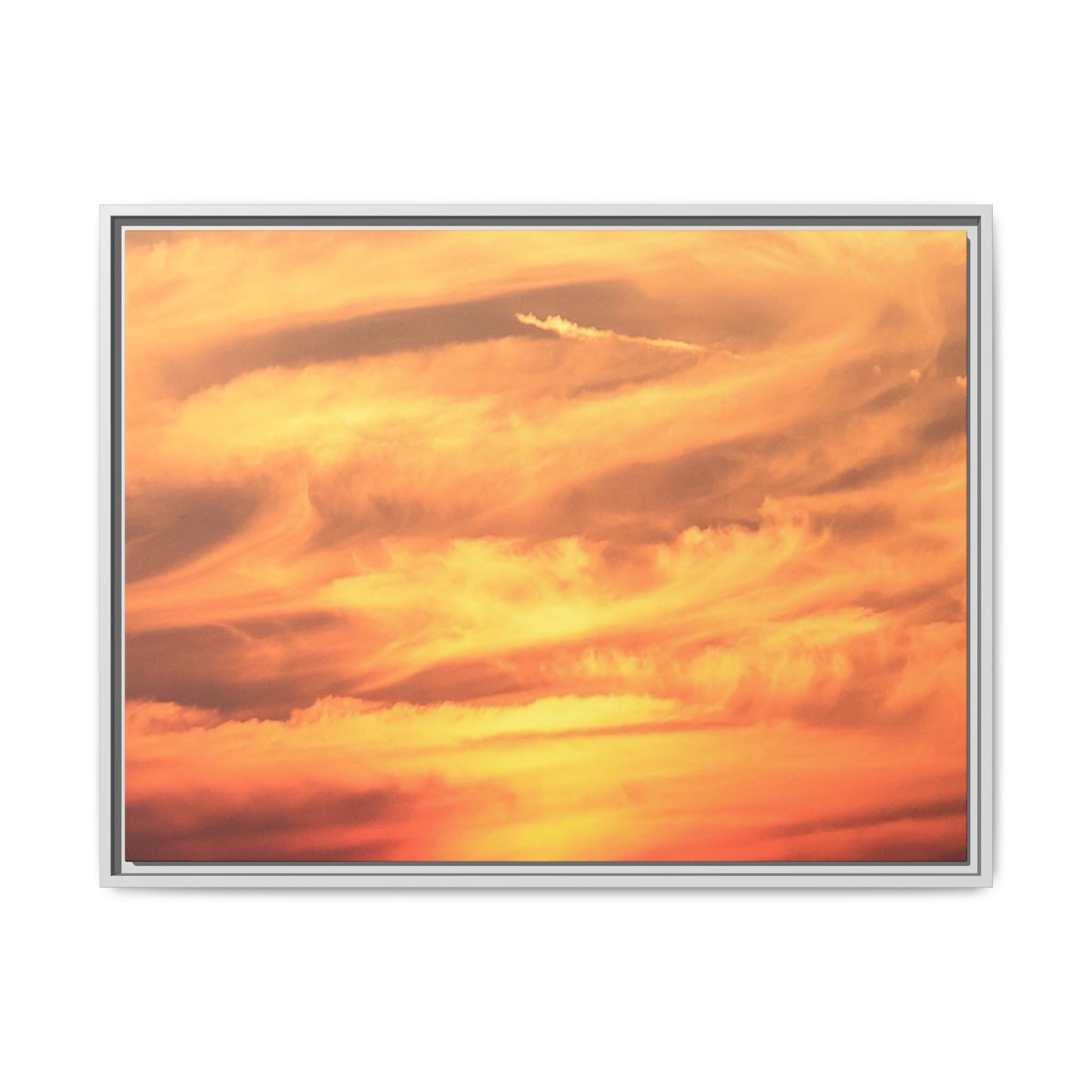 Burning Skies - Unique Stretched Canvas Wall Art