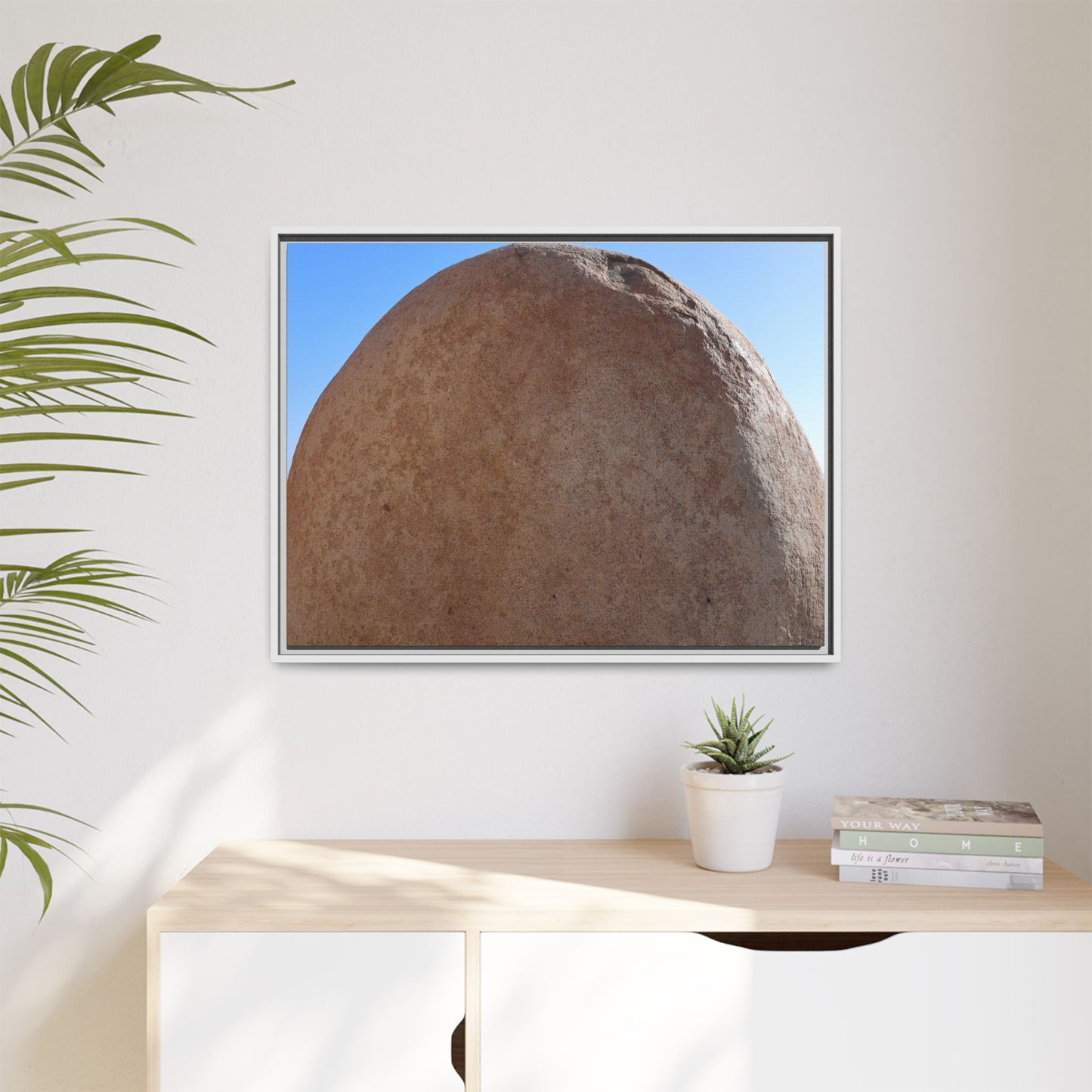 Stone Sphere - Unique Stretched Canvas Wall Art
