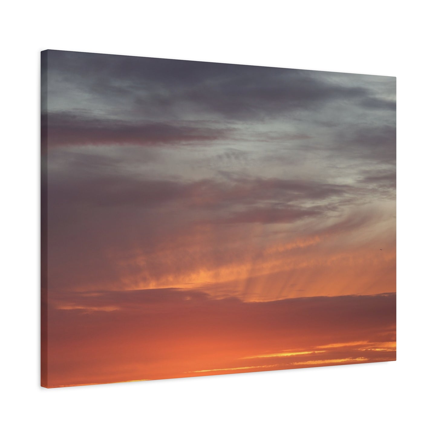 Horizon's Ember - Unique Frameless Canvas Wall Art