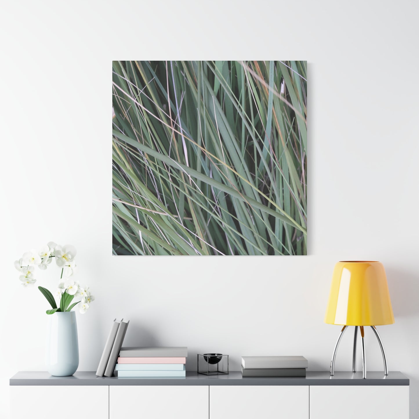 Whispers of Green - Unique Frameless Canvas Wall Art