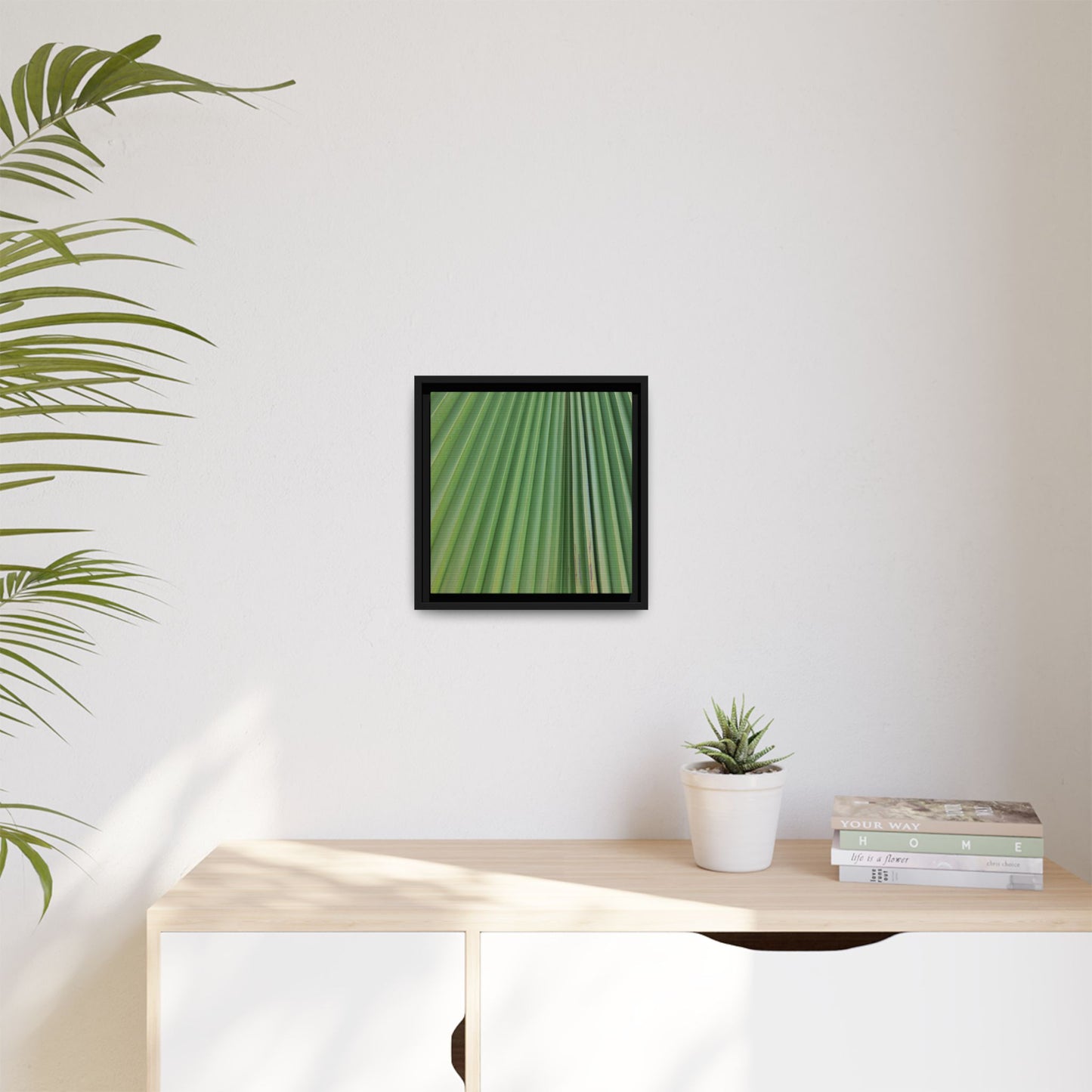 Emerald Rays - Unique Stretched Canvas Wall Art