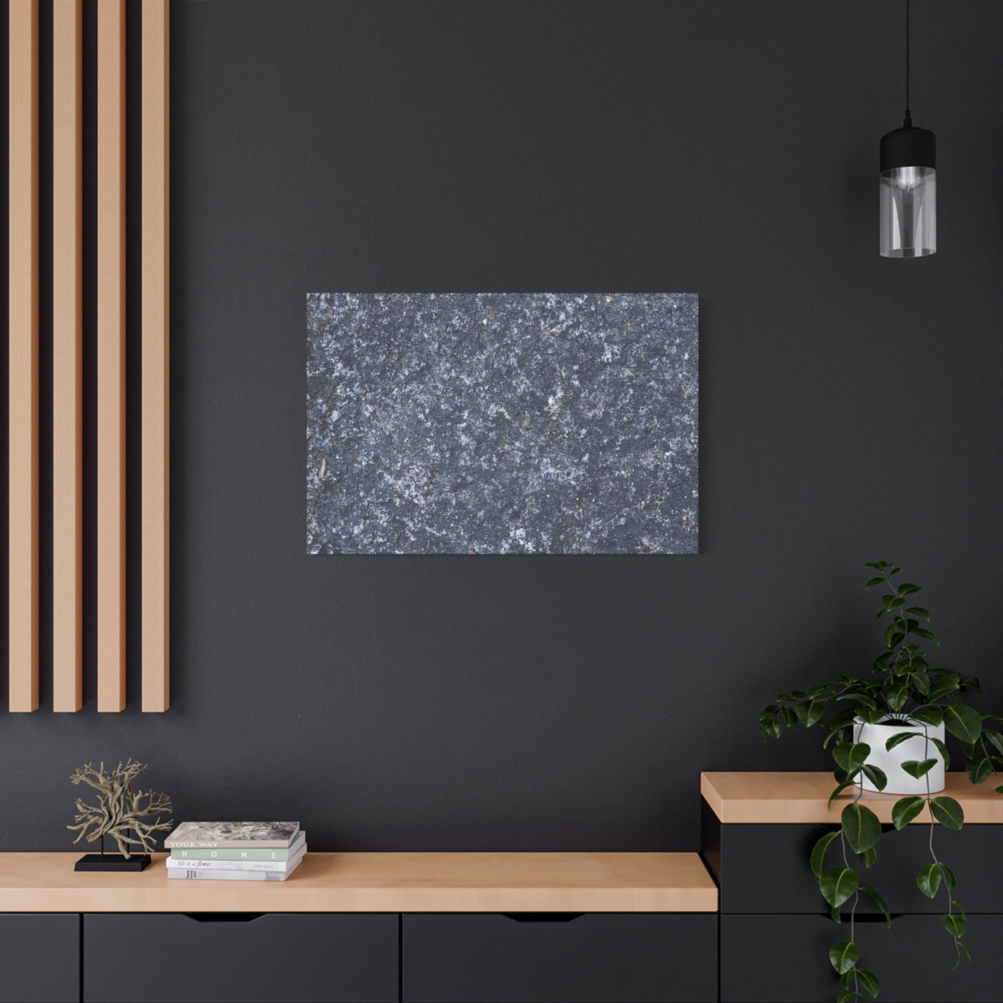 Frozen Whispers of Stone - Unique Frameless Canvas Wall Art