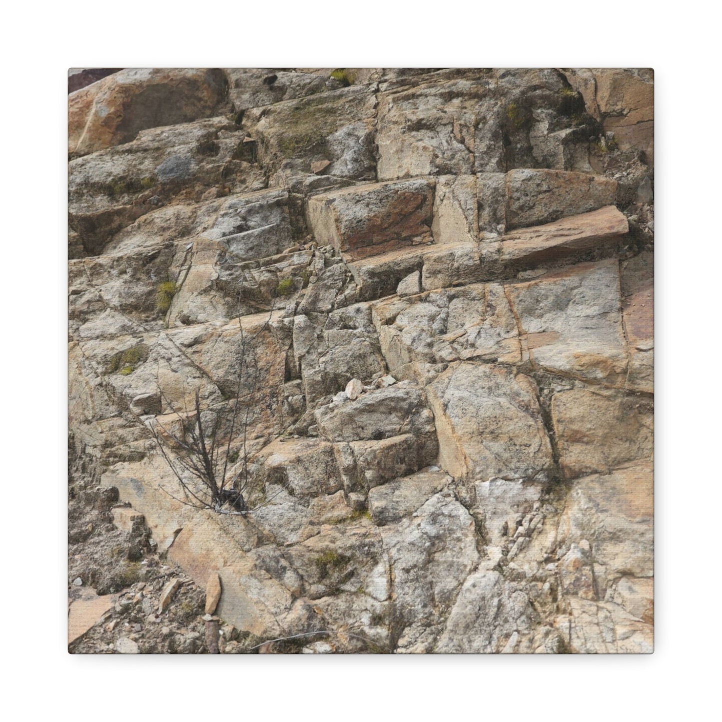 Broken Rock Canvas - Unique Frameless Canvas Wall Art