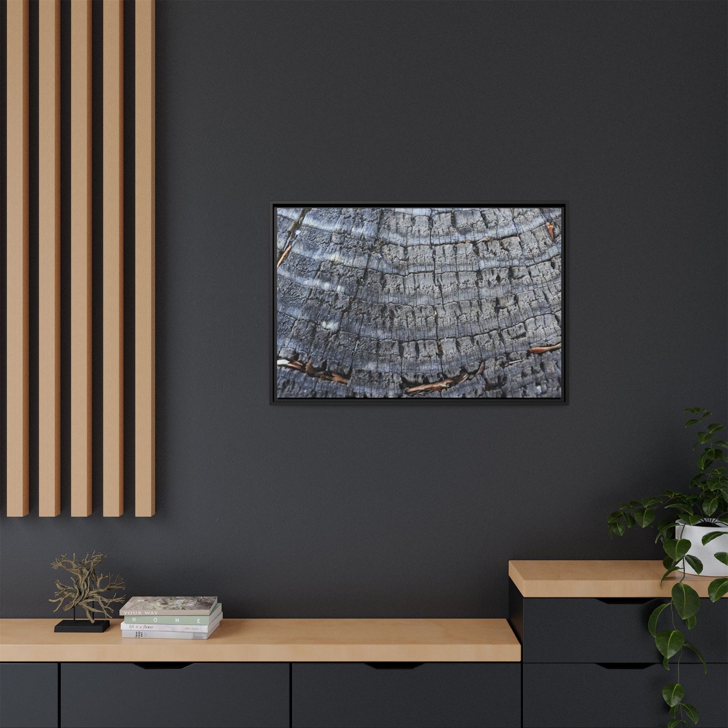 Charred Memories - Unique Stretched Canvas Wall Art